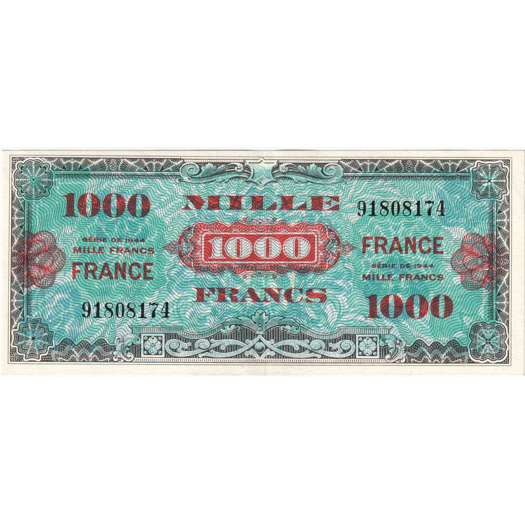 France, 1000 Francs, 91808174, AU(55-58)
