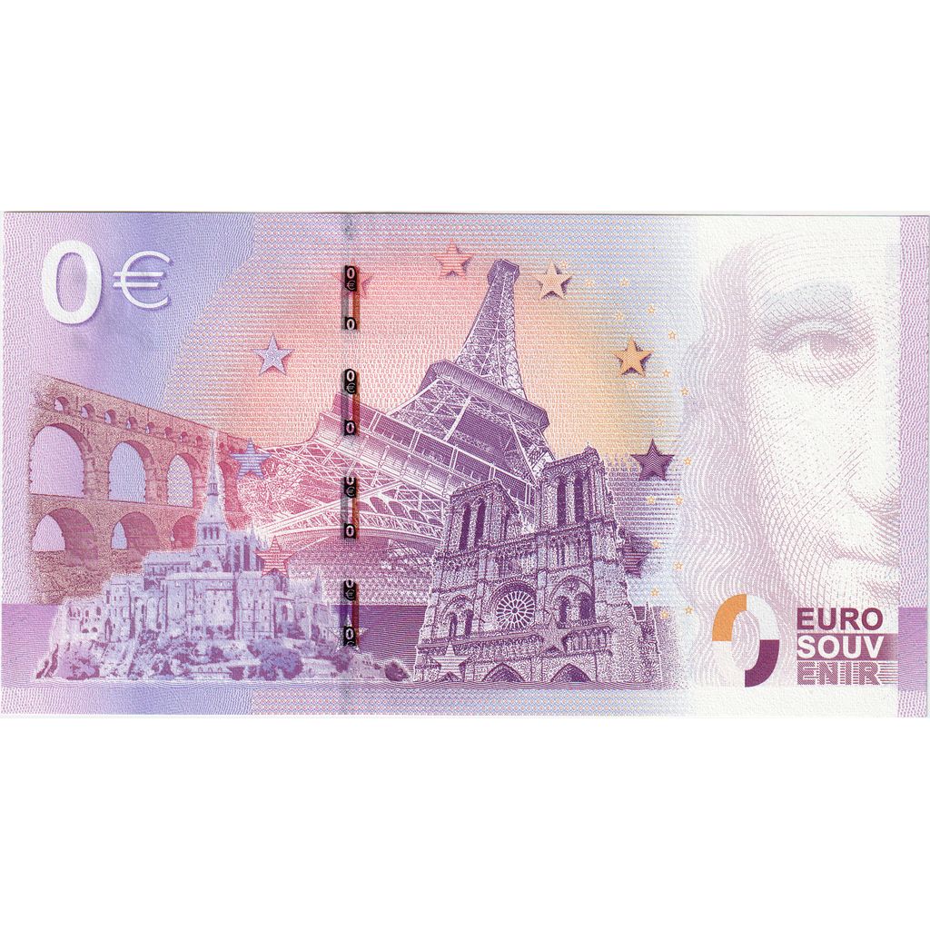 France, Tourist Banknote - 0 Euro, UNC(65-70), UNC