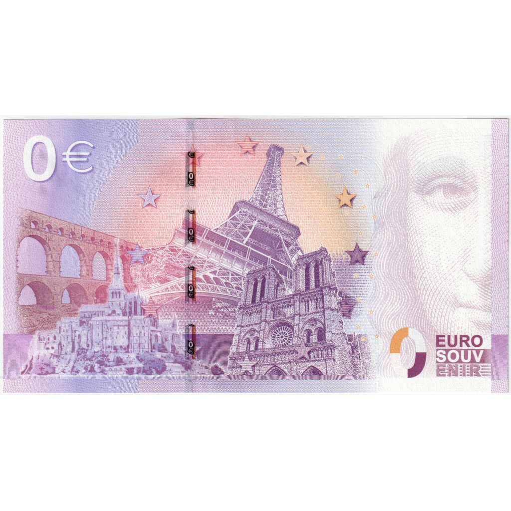 Frankreich, Tourist Banknote - 0 Euro, UNZ, UNC