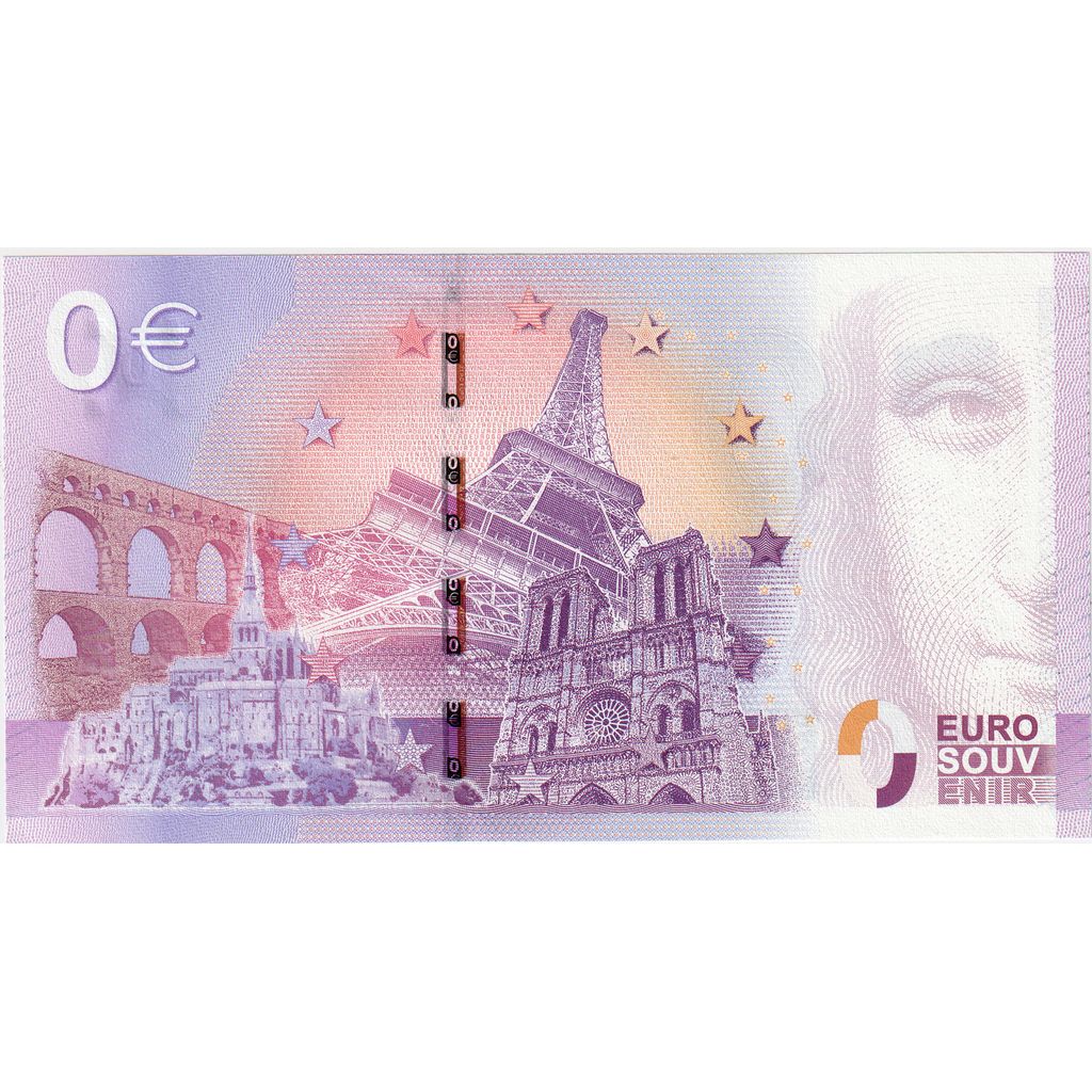France, Tourist Banknote - 0 Euro, UNC(65-70), UNC