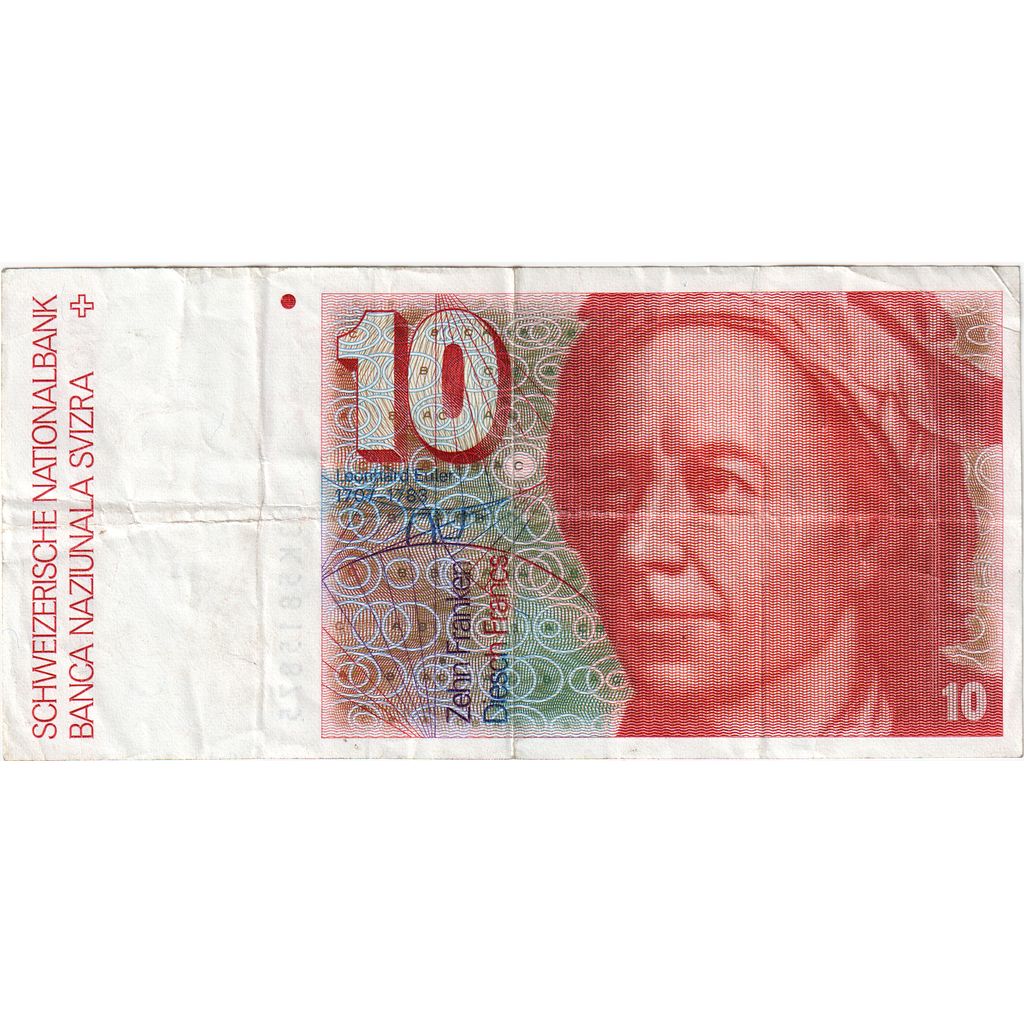 Suiza, 10 Franken, BC+
