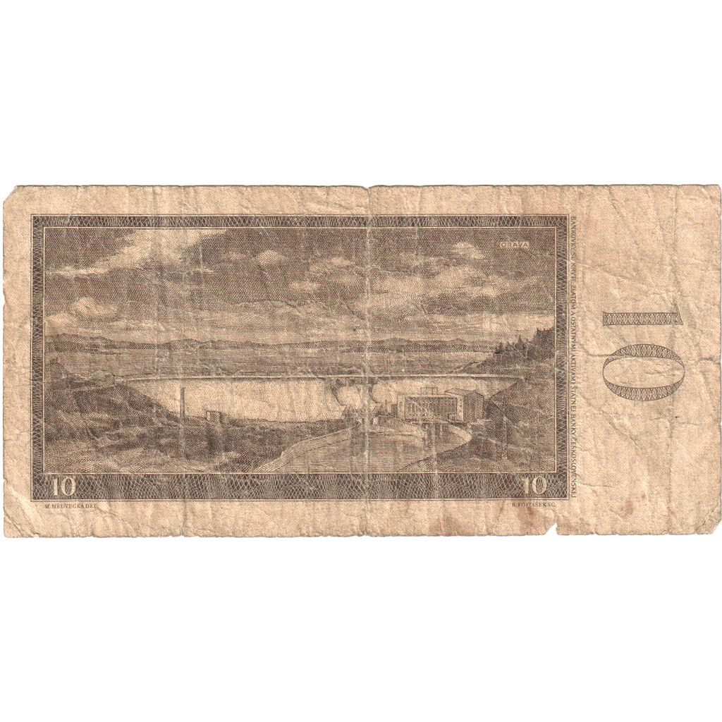 Banknote, Czechoslovakia, 10 Korun, 1960, KM:88a, VF(20-25)
