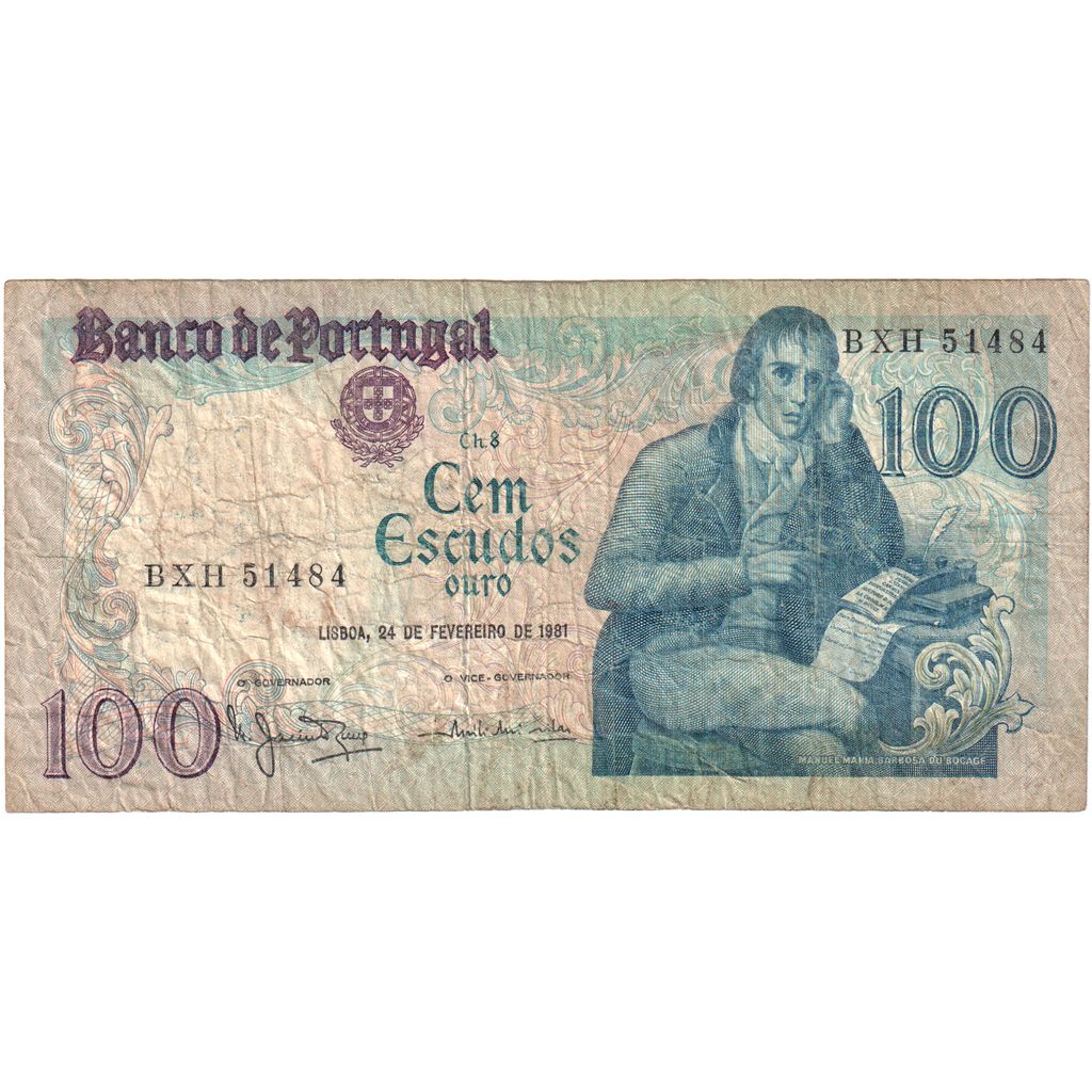 Billete, 100 Escudos, 1981, Portugal, 1981-02-24, BC