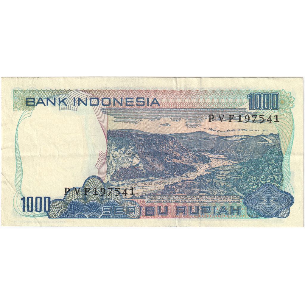 Indonésia, 1000 Rupiah, EF(40-45)