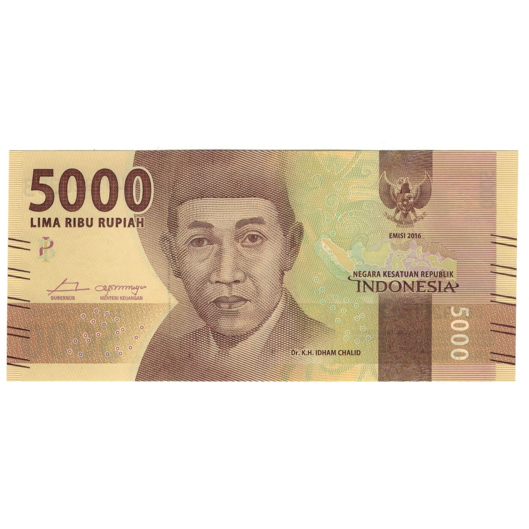 Banknot, Indonesia, 5000 Rupiah, 2016, 2016, UNC(65-70)