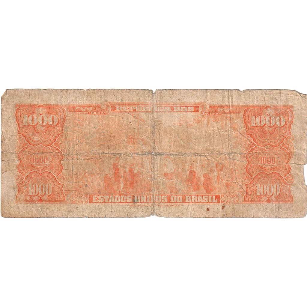 Brasilien, 1000 Cruzeiros, Undated (1953-59), KM:156b, VF(20-25)