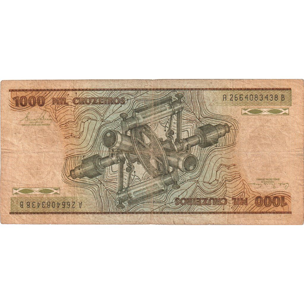 Brazil, 1000 Cruzeiros, VF(20-25)