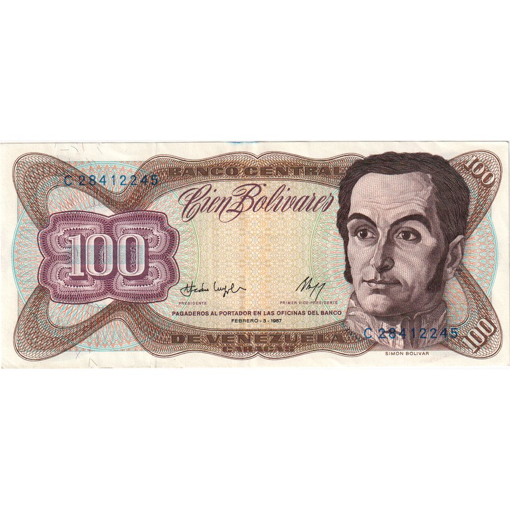 Venezuela, 100 Bolivares, 1987-02-03, SS