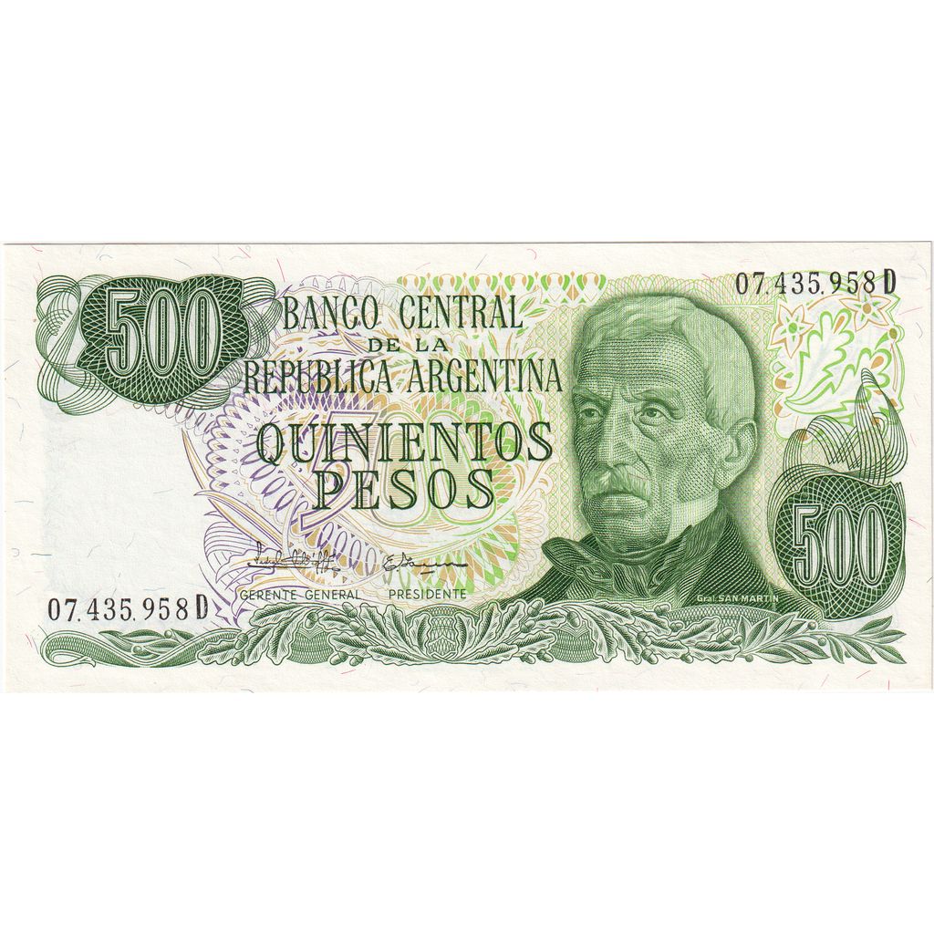 Argentinien, 500 Pesos, UNZ