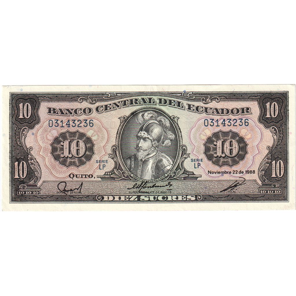 Ecuador, 10 Sucres, 1988-11-22, VZ