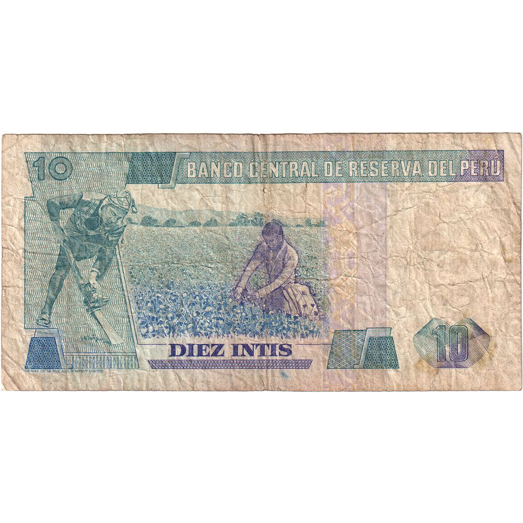 Perù, 10 Intis, 1985-04-03, MB