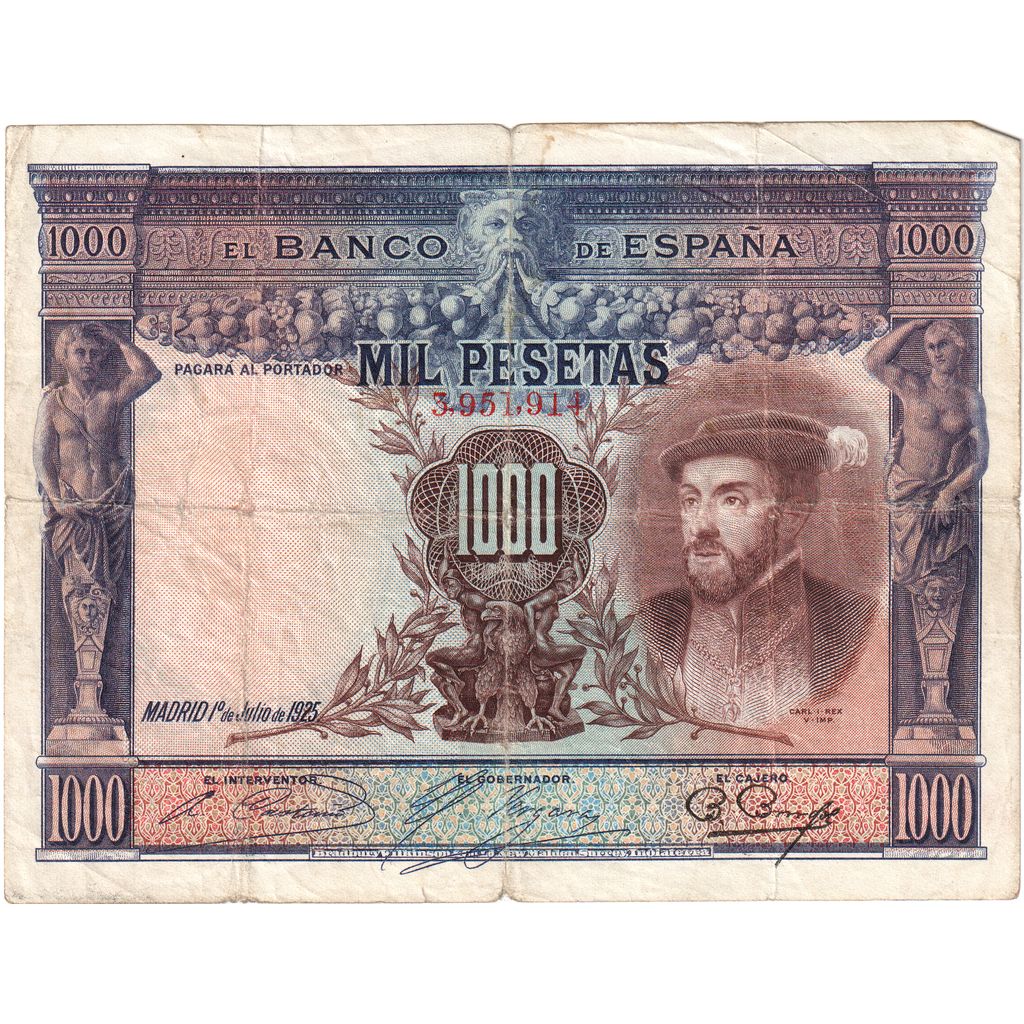 Spagna, 1000 Pesetas, 1925-07-01, MB