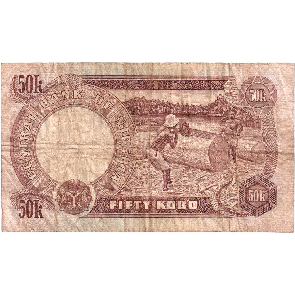 Nigéria, 50 Kobo, VF(20-25)
