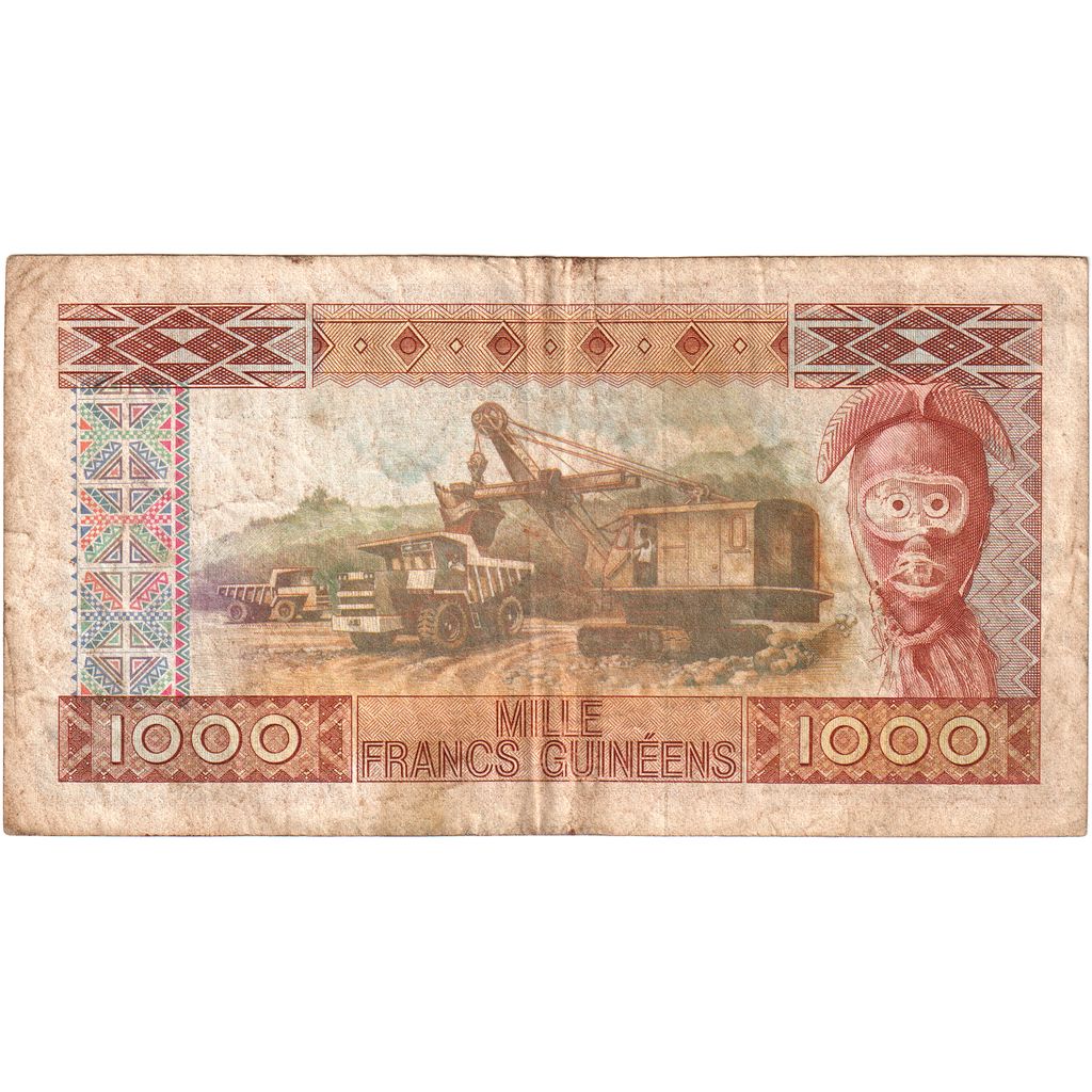 Guinea, 1000 Francs, 1985, VF(20-25)