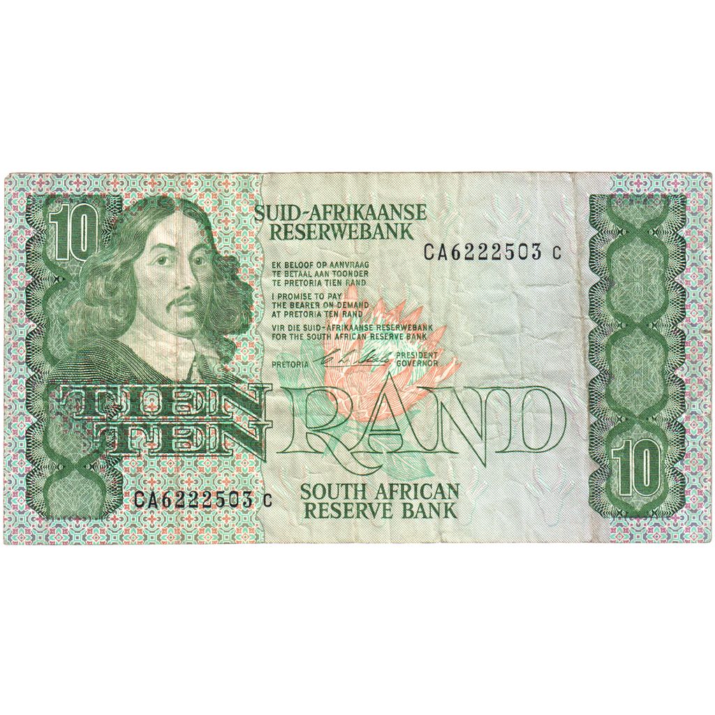 South Africa, 10 Rand, VF(30-35)