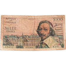 France, 1000 Francs, Richelieu, 1955-04-07, N.141, VF(20-25)