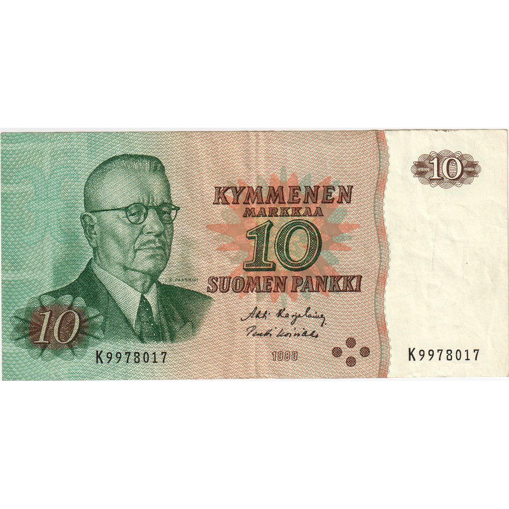 Finlande, 10 Markkaa, 1980, KM:111a, TTB