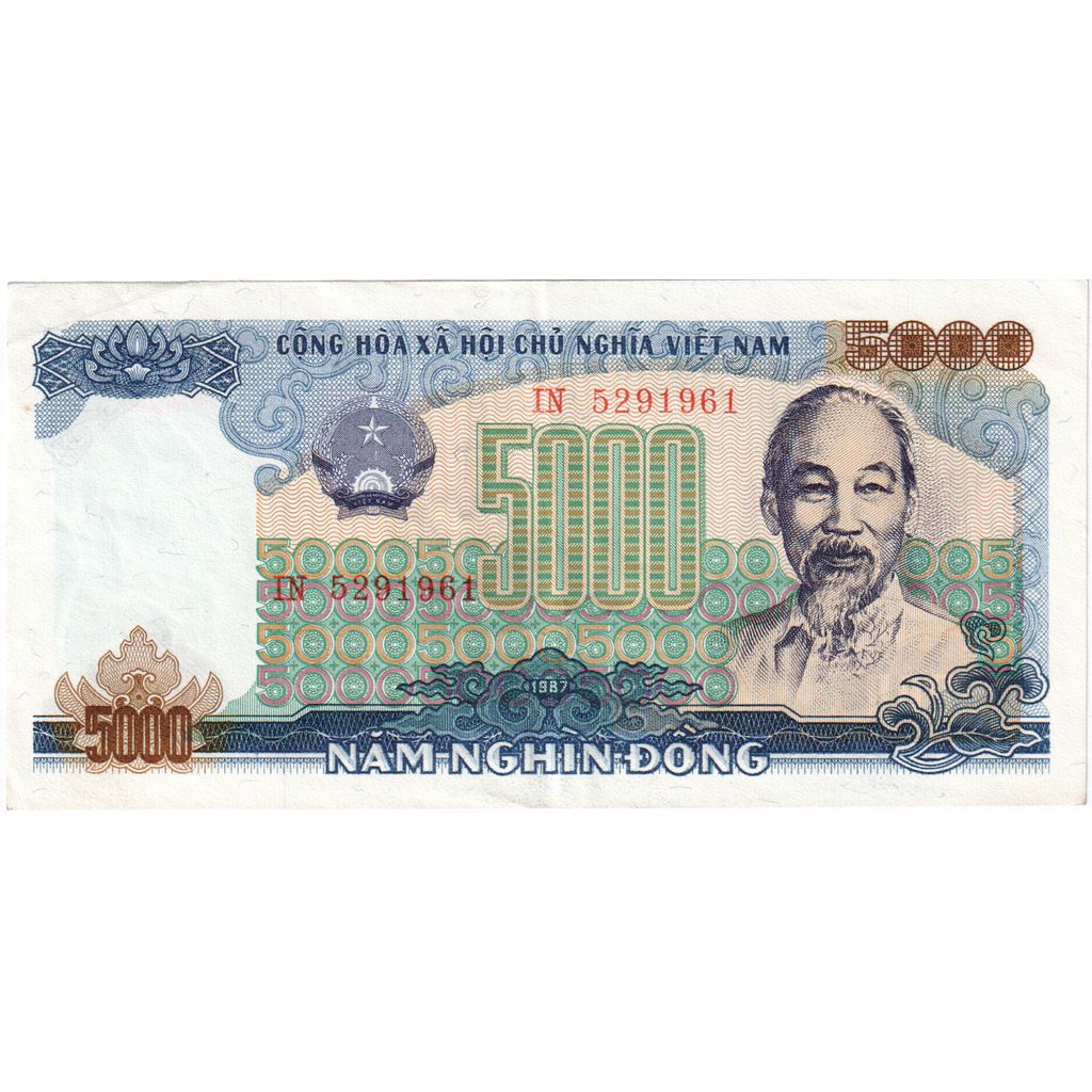 Vietnam, 5000 D<ox>ng, UNZ-