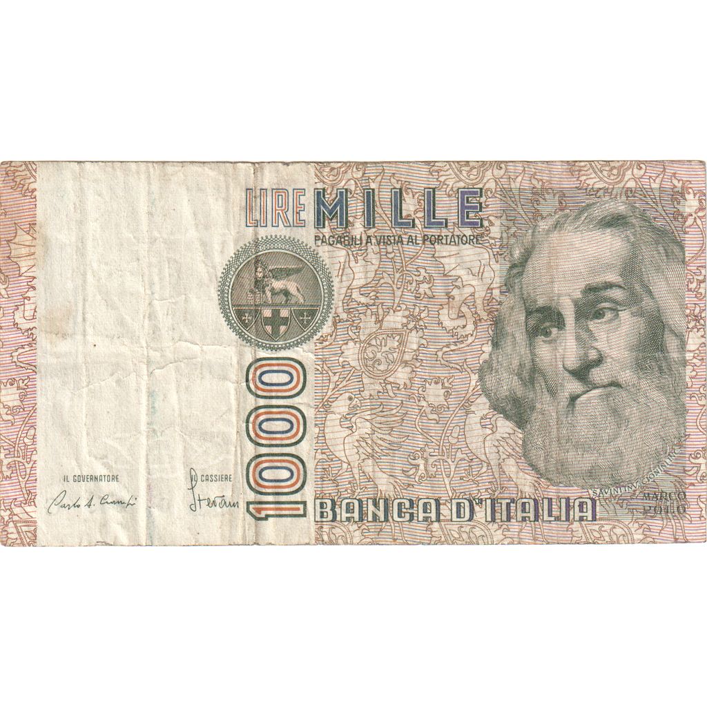 Itália, 1000 Lire, 1982-01-06, VF(30-35)