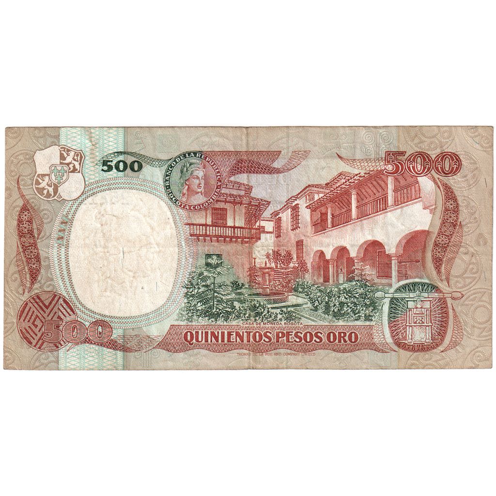 Banconote, Colombia, 500 Pesos Oro, 1984, 1984-07-20, KM:423b, MB