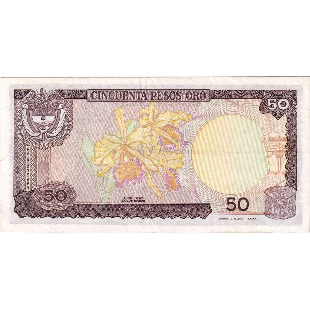 Colombia, 50 Pesos Oro, 1984-10-12, BB