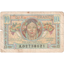 Francja, 10 Francs, 1947 French Treasury, A.02738021, VF(30-35)
