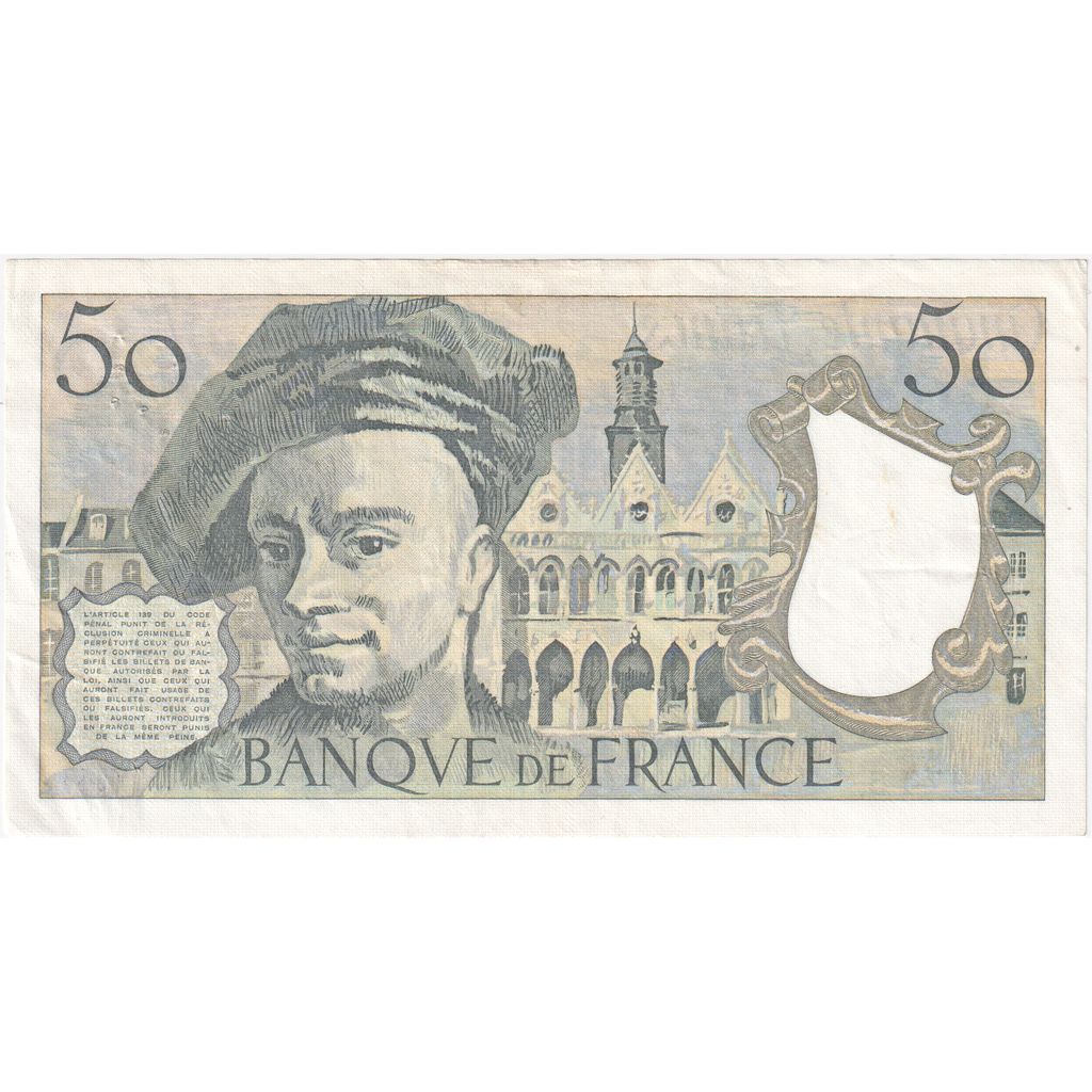 Frankreich, 50 Francs, Quentin de La Tour, 1985, Y.41, SS