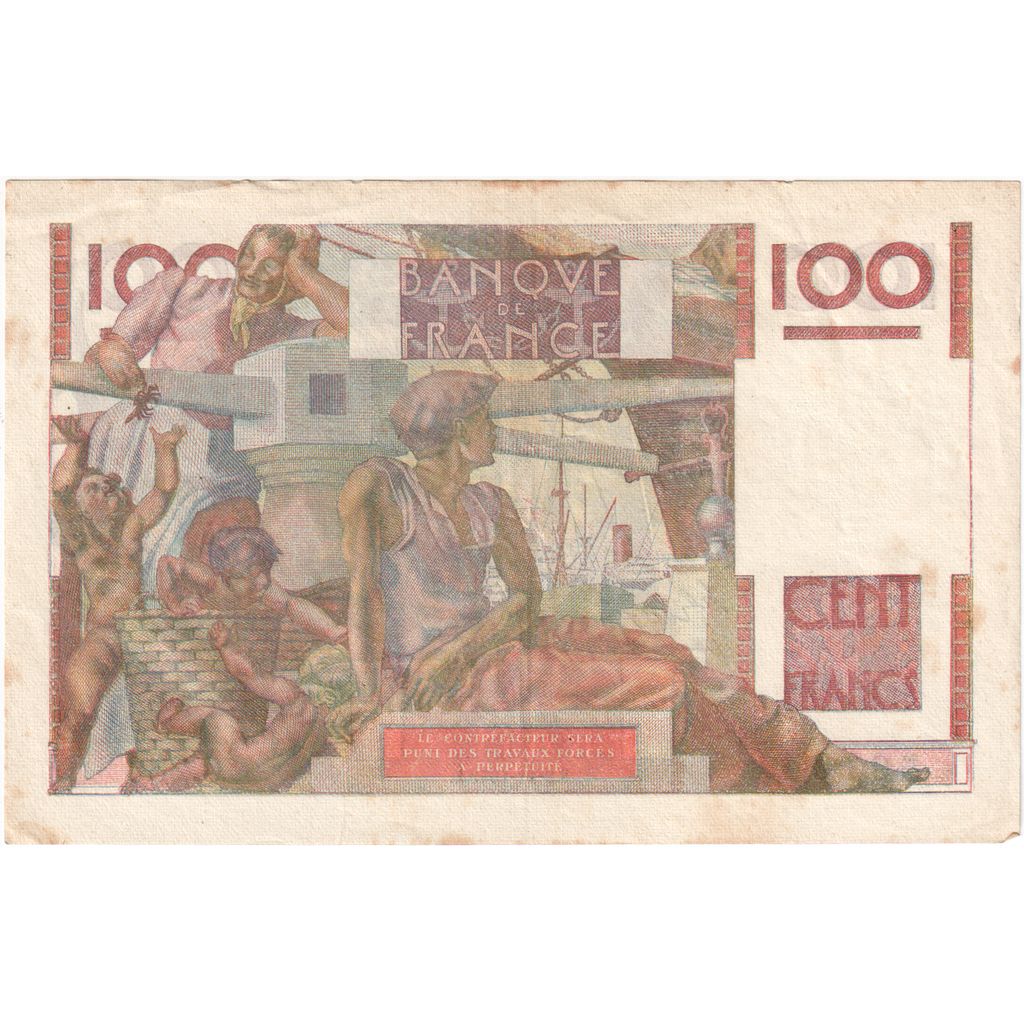 Frankrijk, 100 Francs, Jeune Paysan, 1948-12-02, C.286, TTB