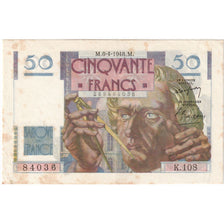 France, 50 Francs, Le Verrier, 1948-04-08, K.108, EF(40-45)