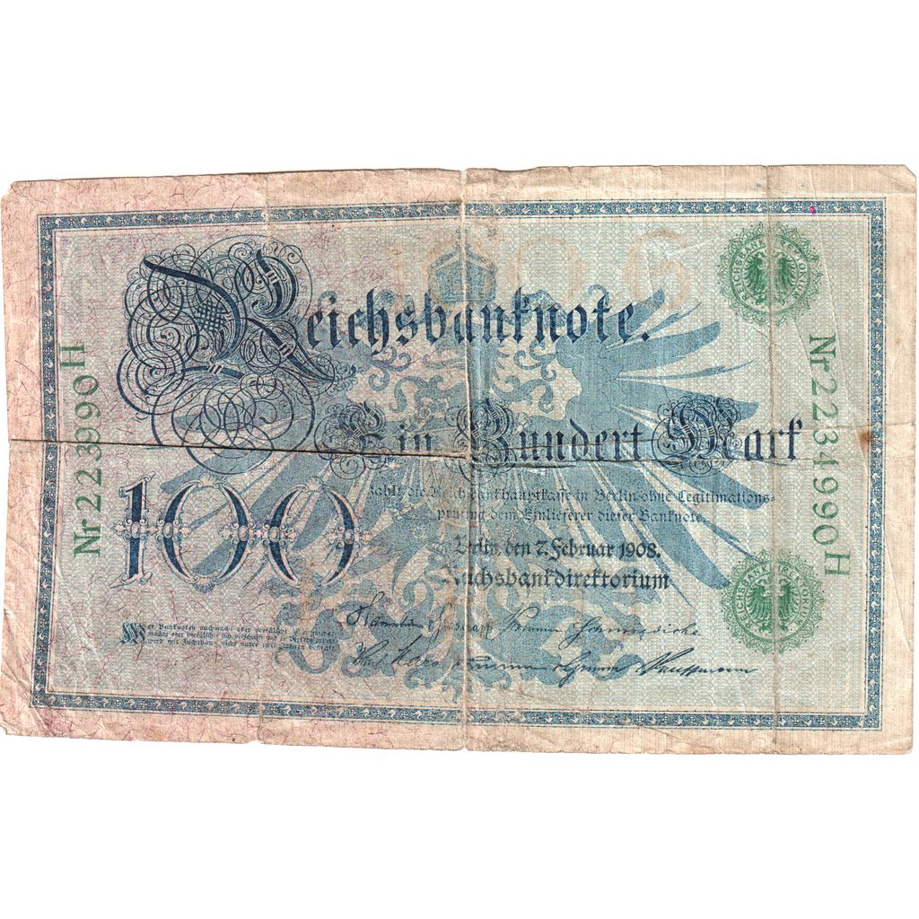Deutschland, 100 Mark, 1908-02-07, S
