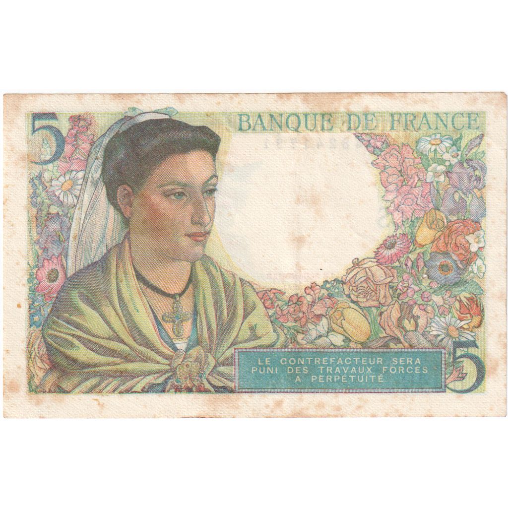 Francia, 5 Francs, Berger, 1945-04-05, H.140, BC+