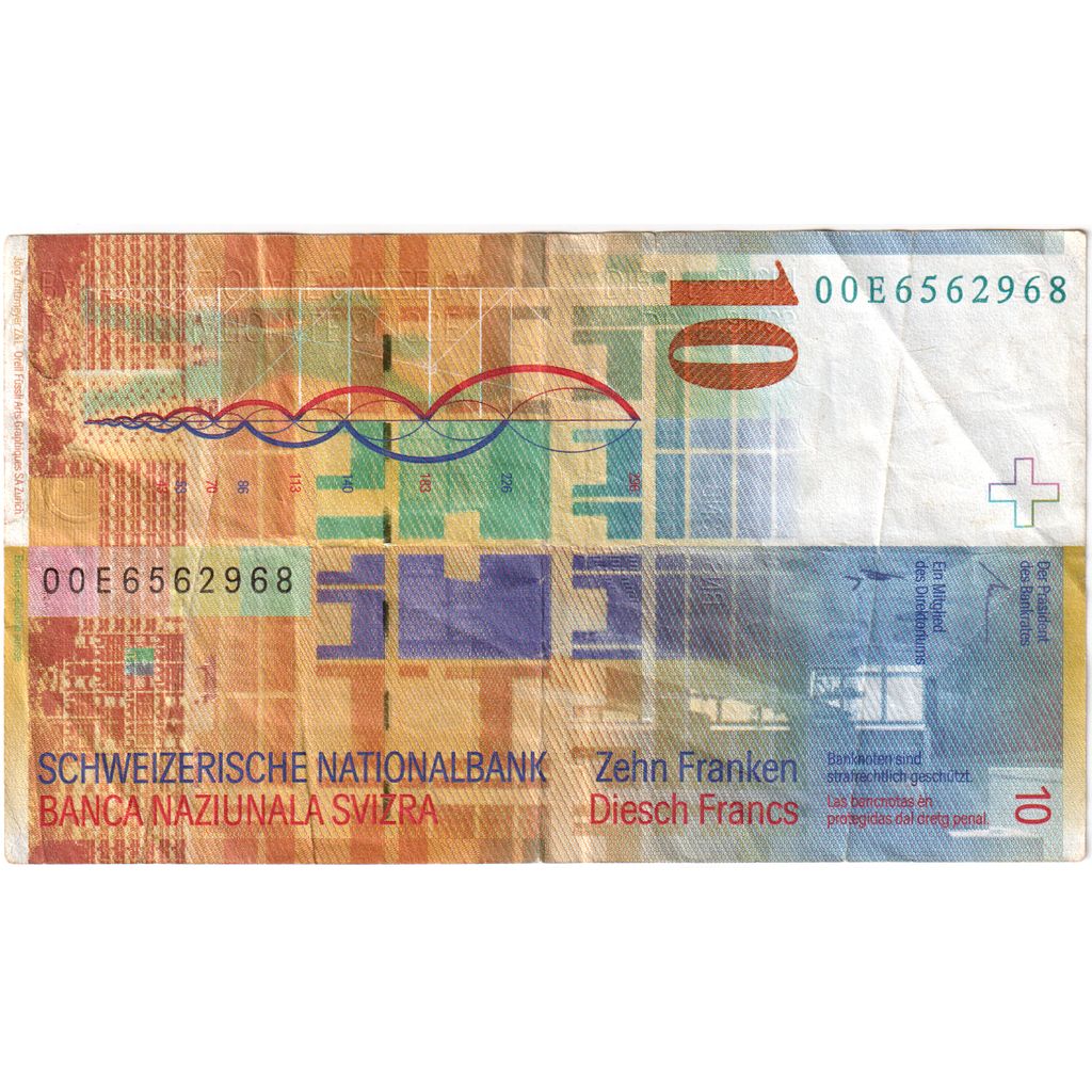 Svizzera, 10 Franken, KM:66a, BB
