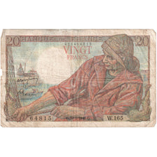 France, 20 Francs, Pêcheur, 1948-01-29, W.165, TB
