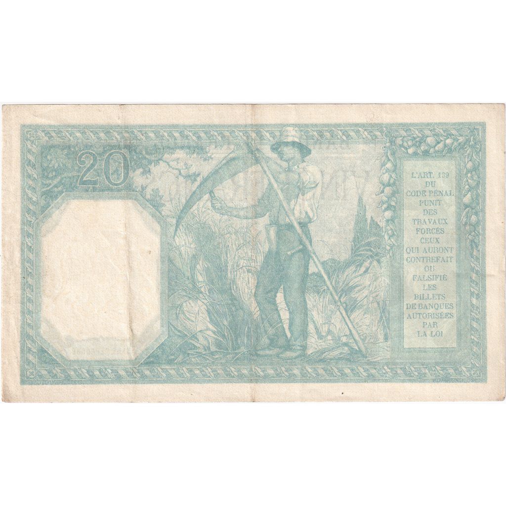 France, 20 Francs, Bayard, 1918-05-14, Y.4559, EF(40-45)