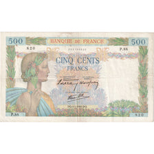 France, 500 Francs, La Paix, 1940-01-04, P.88, VF(30-35)