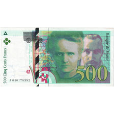 France, 500 Francs, Pierre et Marie Curie, A, AU(55-58)