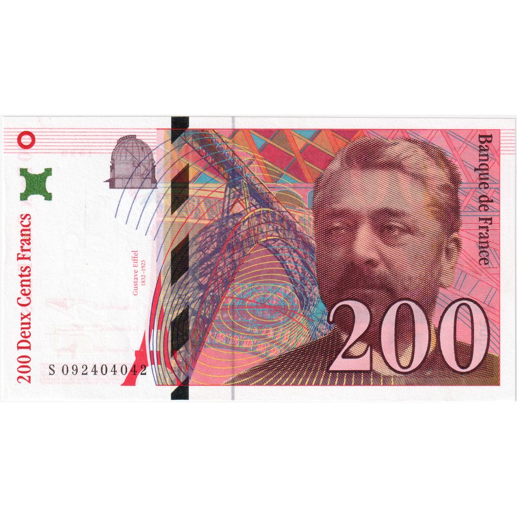 Francja, 200 Francs, Eiffel, S092404042, UNC(65-70)