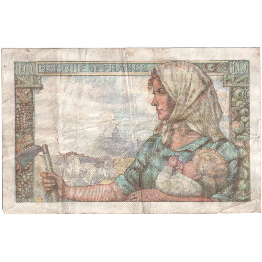 France, 10 Francs, Mineur, 1944-06-22, Q.83, TB+