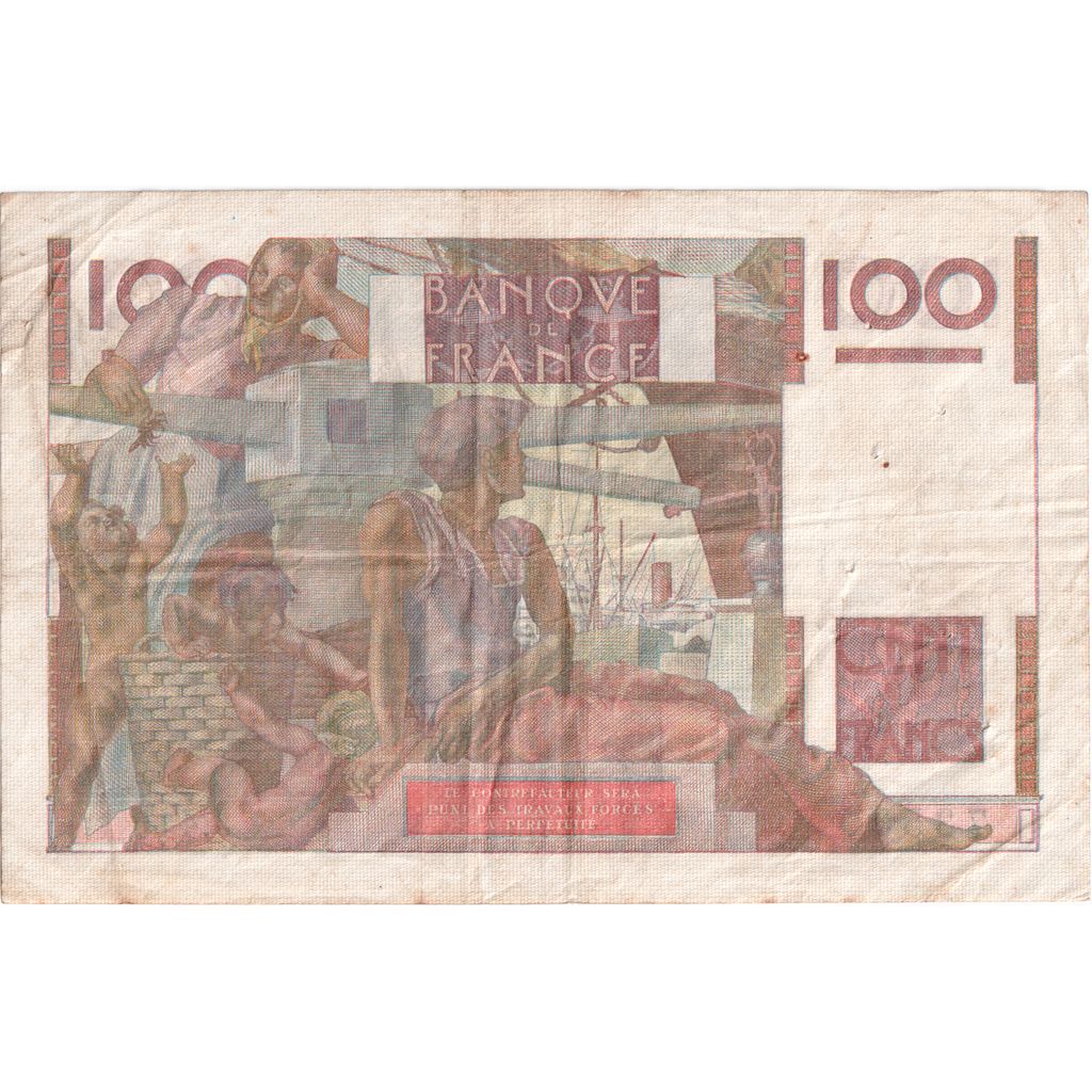 Francia, 100 Francs, Jeune Paysan, 1951-11-02, J.415, MB+