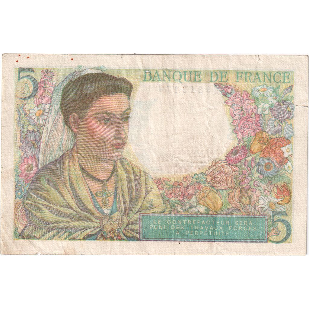Frankreich, 5 Francs, Berger, 1947-10-30, J.158, SS