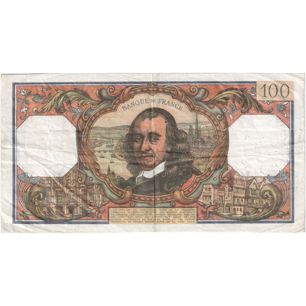 Francia, 100 Francs, Corneille, 1973-07-05, F.744, MB+