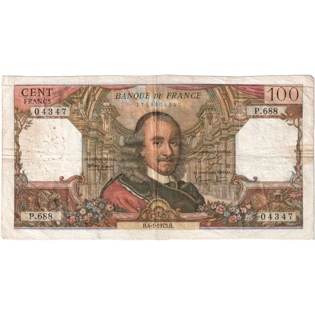 Frankreich, 100 Francs, Corneille, 1973-01-04, P.688, S