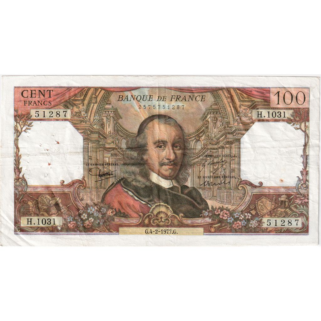 Frankreich, 100 Francs, Corneille, 1977-02-04, H.1031, SS