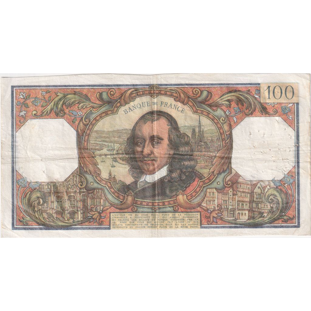 France, 100 Francs, Corneille, 1976-01-02, V.928, EF(40-45)