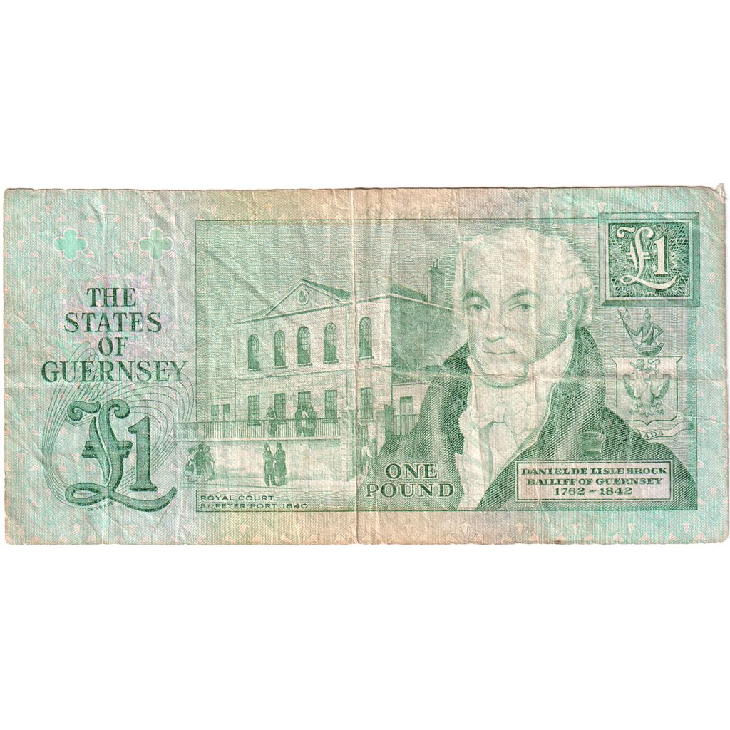 Guernsey, 1 Pound, VF(30-35)