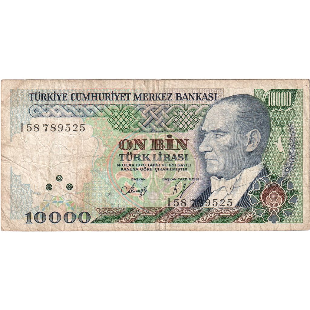 Turquía, 10000 Lire, 1970-10-14, BC