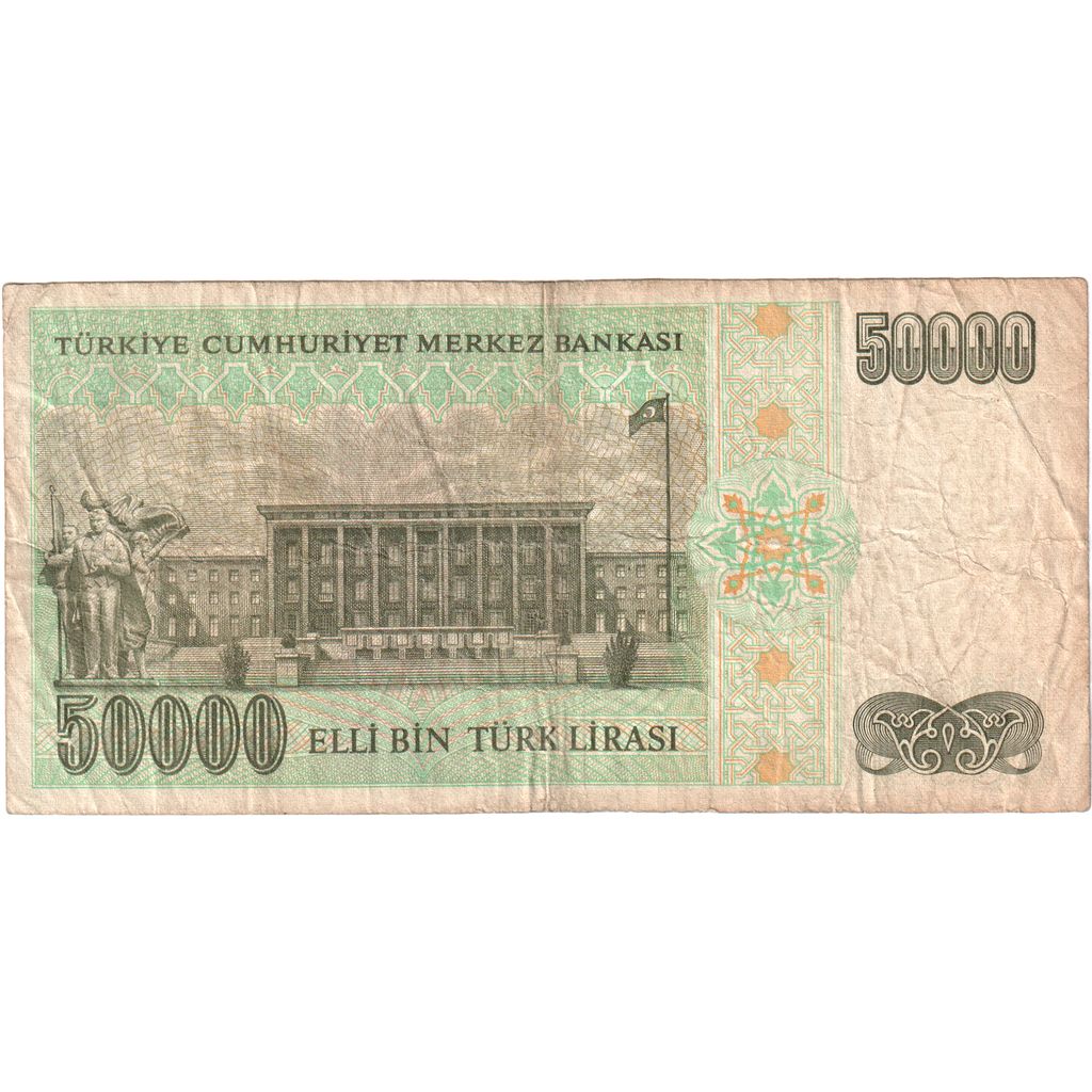 Turchia, 50000 Lira, 1970-10-14, MB+