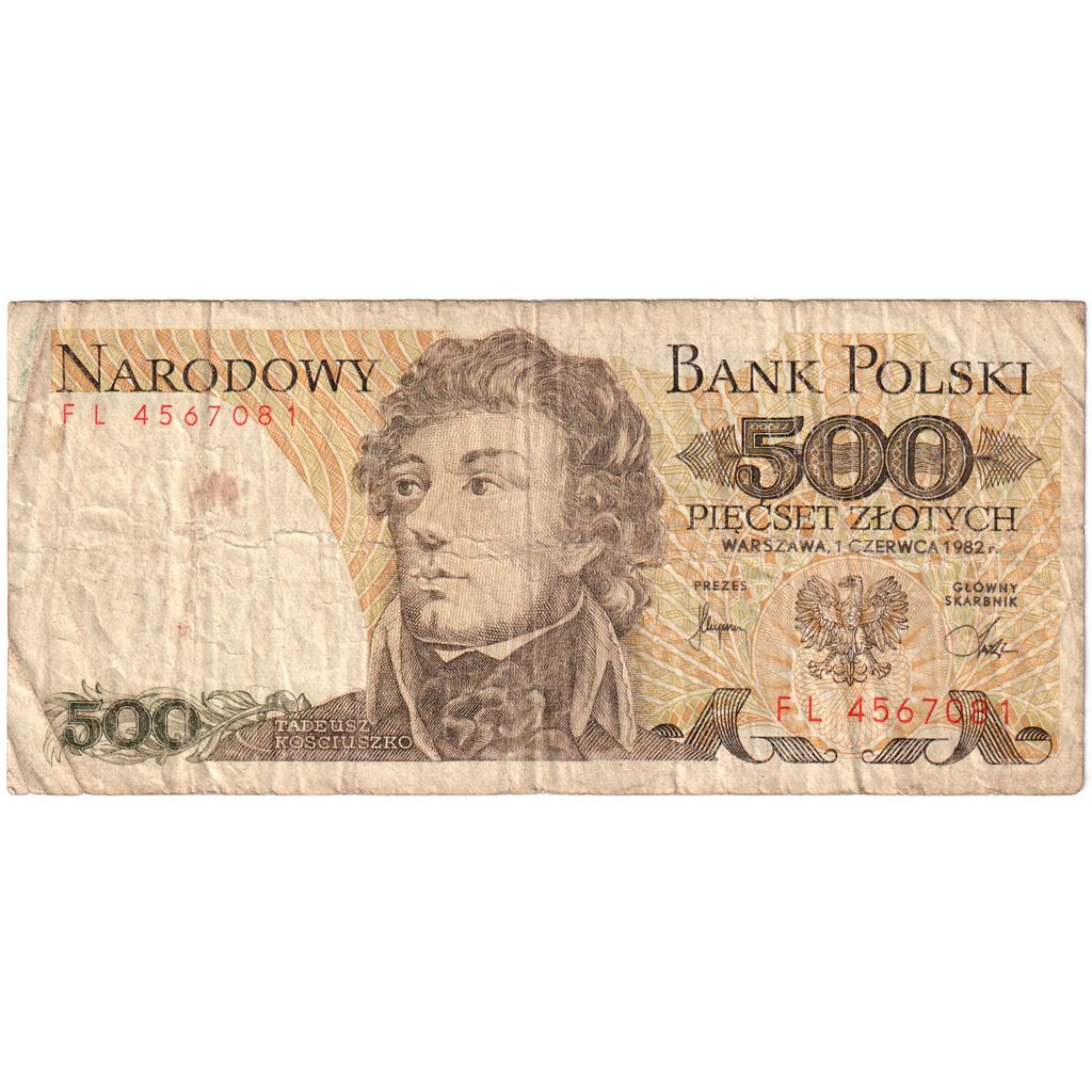 Pologne, 500 Zlotych, 1982-06-01, TB