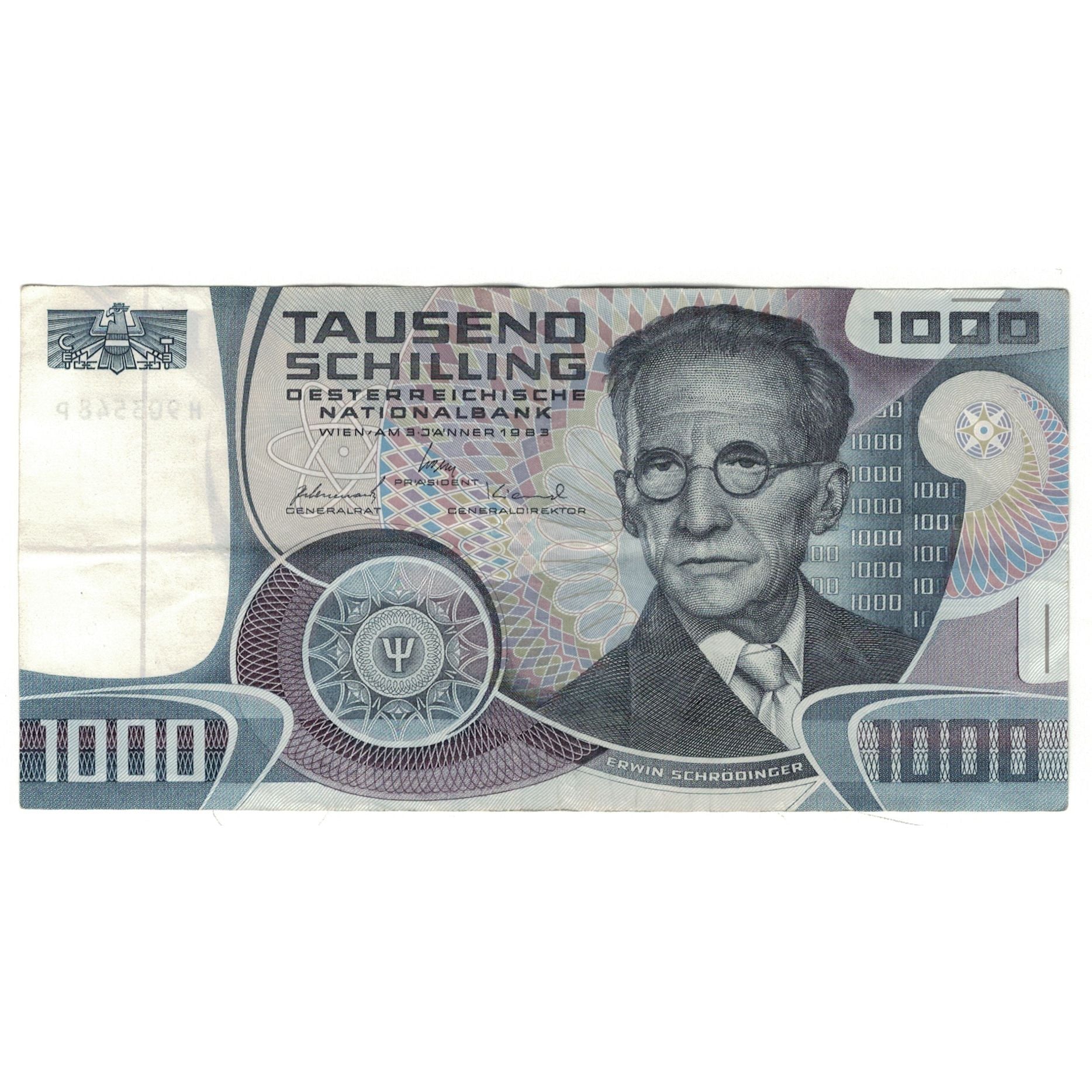 Banknote, Austria, 1000 Schilling, 1983, 1983-01-03, KM:152, EF(40-45)