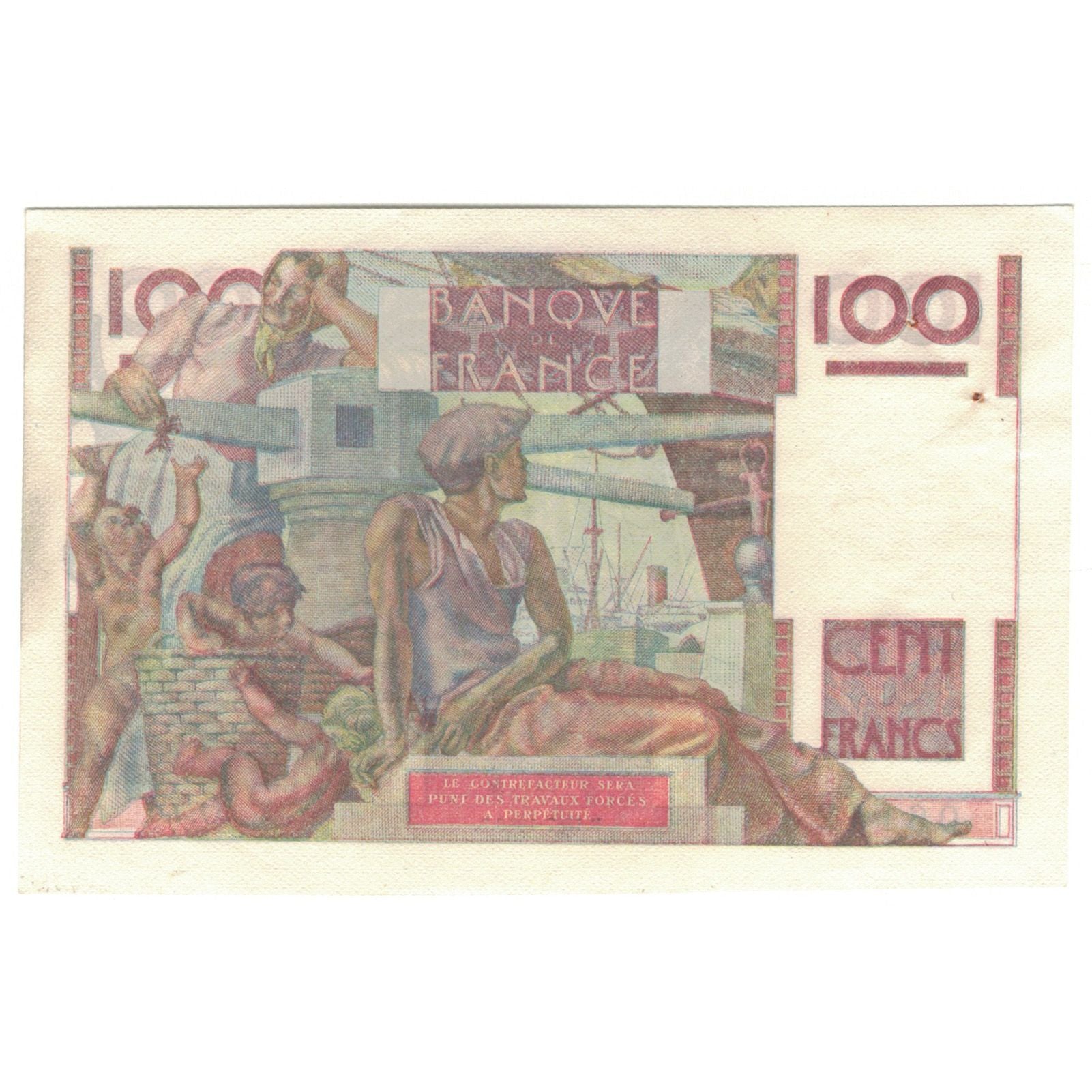 France, 100 Francs, 1946, 1946-07-18, Jeune Paysan, F(12-15), Fayette:28.07
